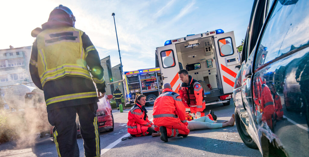 A two-vehicle collision in Jackson on November 18 left three people hospitalized.